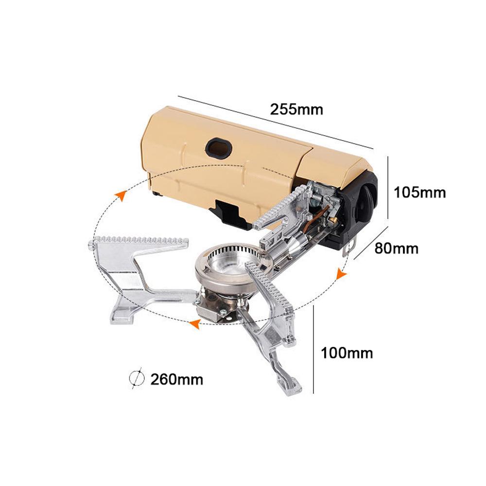 Portable Camping Cassette Stove Folding Gases Burner Butane Stove 2600W with Carrying Bag Outdoor Electronic Ignition Equipment