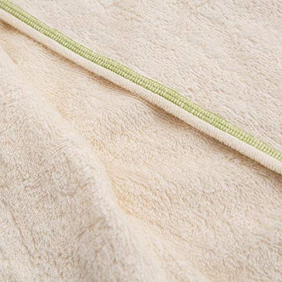 Pompkins BABY Organic Cotton Frog Bath Poncho Made In Japan Y-1344 100% [Rabbit, Bear, Series] (Frog)