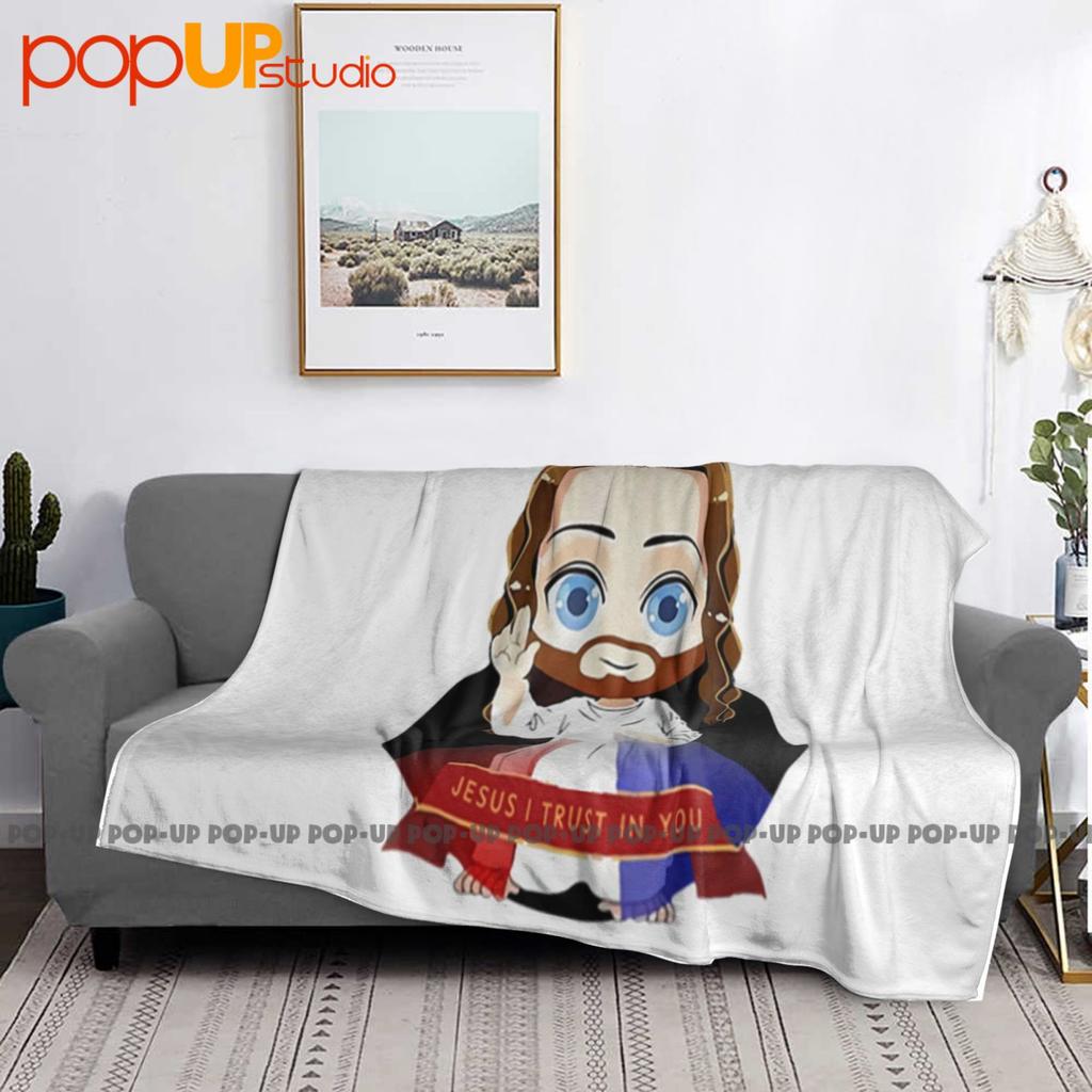 Jesus I Trust In You Divine Mercy Ultra-Soft Blanket Quilt Winter Sofa Cover Bed Covers