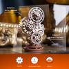 Ugears Steampunk Clock Wooden Puzzle Craft Model No Glue or Tools Required Beginner Level Kids and Adults - - -