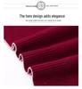 2024 Women's Winter Fleece Layered Look Sweater: Cozy Thick Base Top for Middle-Aged & Elderly