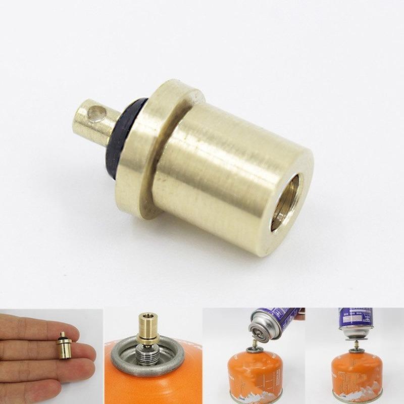 Gas Burner Adapter Outdoor Camping Gas Refill Adapter Cylinder Gas Tank Gas Burner Accessories Hiking Inflate Butane Canister