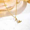 Elegant Titanium Steel Letter Necklace for Women - 2026 Clavicle Chain English Letter Pendant Jewelry