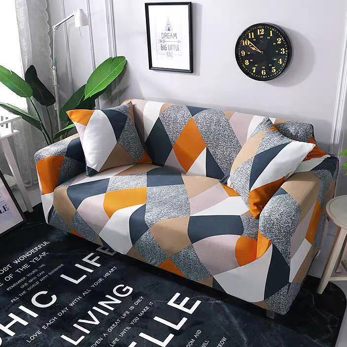 Husă Elastică pentru Perna de Șezut a Sofalei Husă Elastică pentru Perna de Șezut Husă pentru Canapea Husă Geometrică cu Dungi pentru Decorarea Camerei de Zi