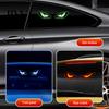 Auto Fenster leuchtende Zubehörteile Solare Teufelsaugen Licht für Windschutzscheibe, Warnzeichen mit drei intelligenten Modi, Atmosphärisches LED Digitalpanel,