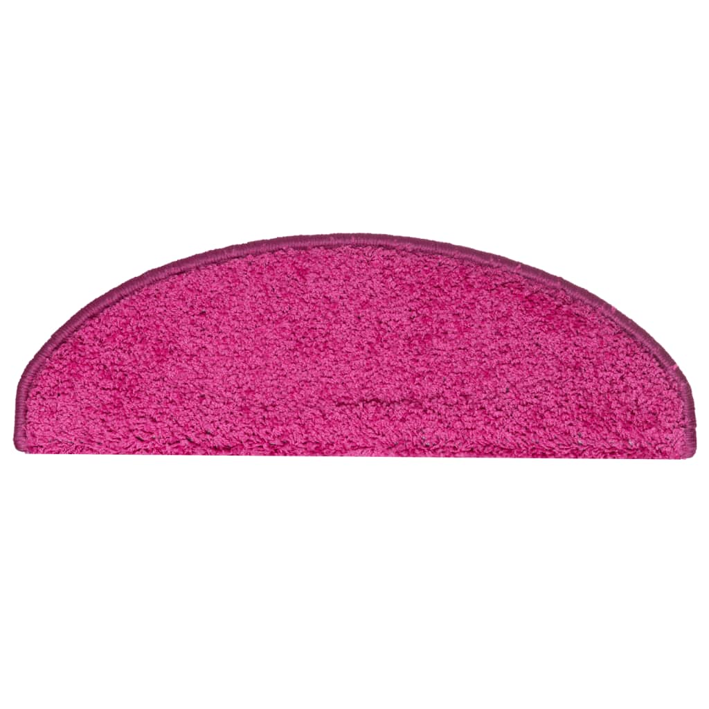 Stair Treads 15 pcs. 65 x 21 x 4 cm Pink Semi Round Large