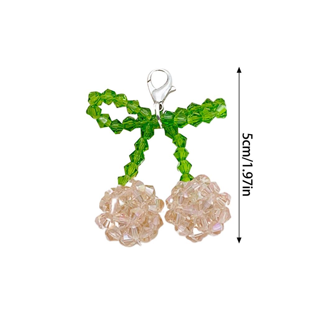2 STK Stilvoller Kirschschuh-Anhänger Kirsch-Anhänger Herz Taschenanhänger Moderner Taschenanhänger Elegante Kirsch-Schlüsselanhänger für Schuh