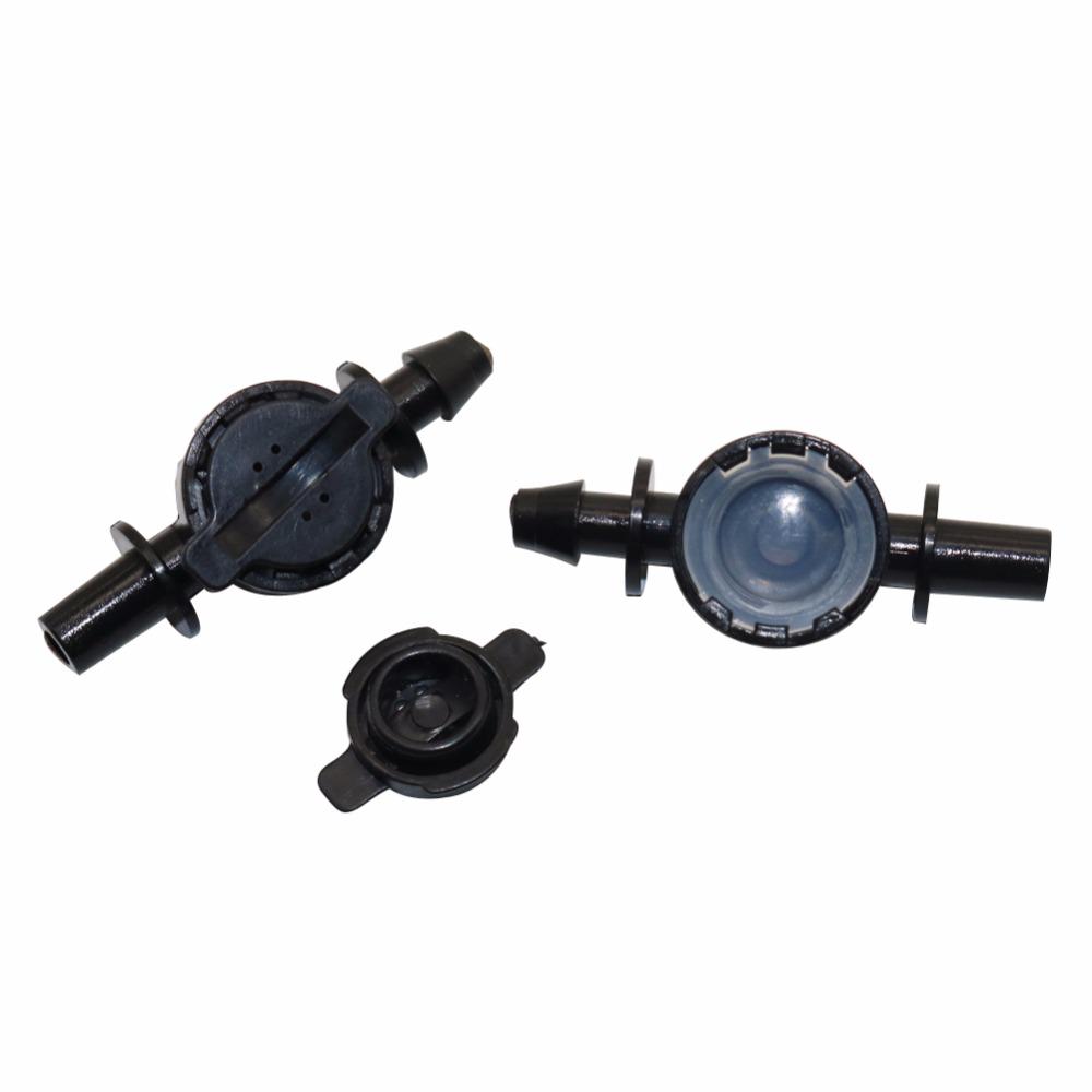 10pcs Anti-drip Device Shut Off Irrigation Valve Drip-proof Water Connector For Connect the Microjet Nozzle and 4/7mm Hose
