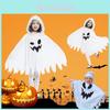 Halloween Geisterumhang Cape für Kinder Cosplay Kostüme Party Rollenspiel