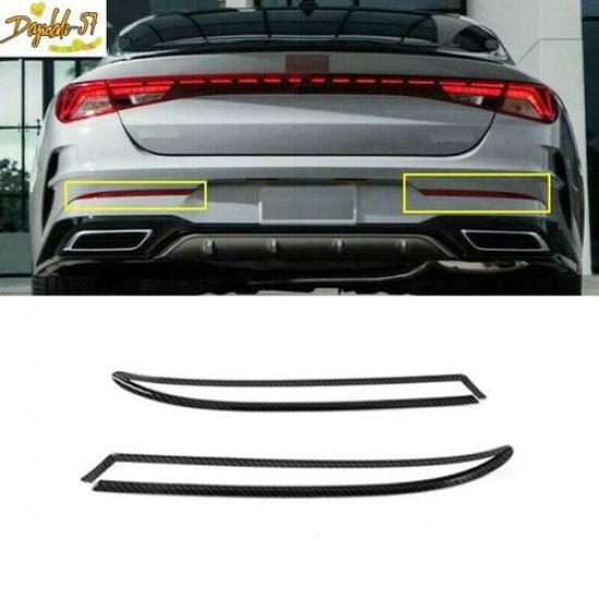 For Kia K5 - Carbon Fiber Car Rear Fog Lamp Bumper Light Cover Trim New