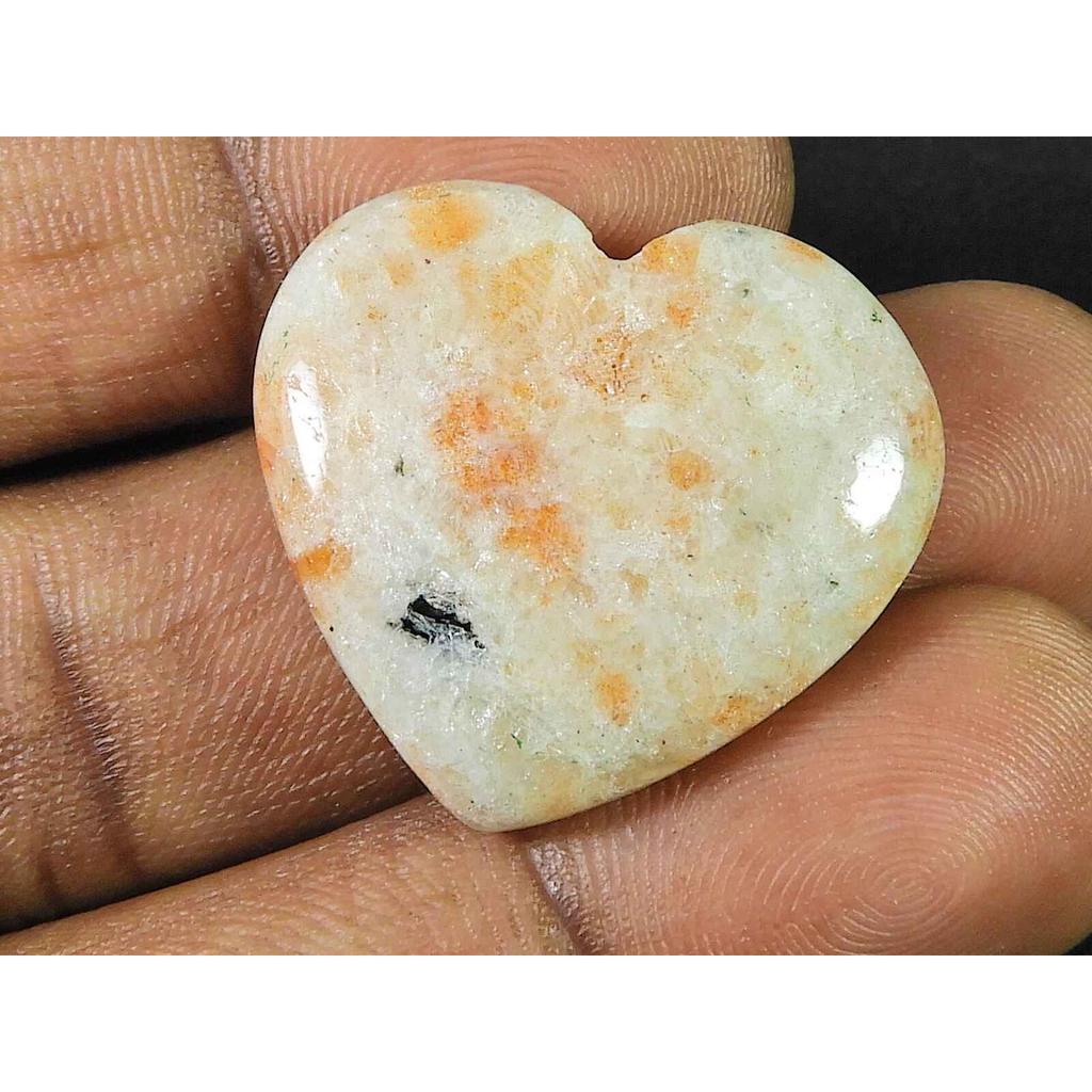 41Cts Sunstone Heart Healing Crytsal Designer Natural Loose Gemstone 27X27MM SK-1862