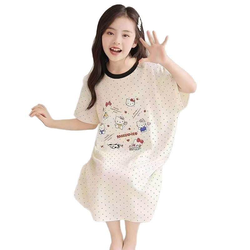 2026 Summer Cartoon Short-Sleeve Girls' Home Clothes Set