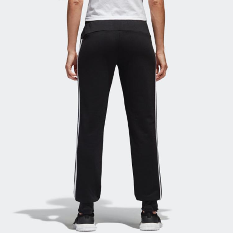 Adidas Striped Knit Joggers Women Bottoms Black S97113