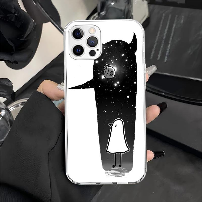 Oyasumi Punpun Phone Case for iPhone 11 12 13 Mini 14 15 Plus 16 Pro Max 17 Air 16E 7 8 SE 17ProMax Soft Fundas Cover 11 12 13 M
