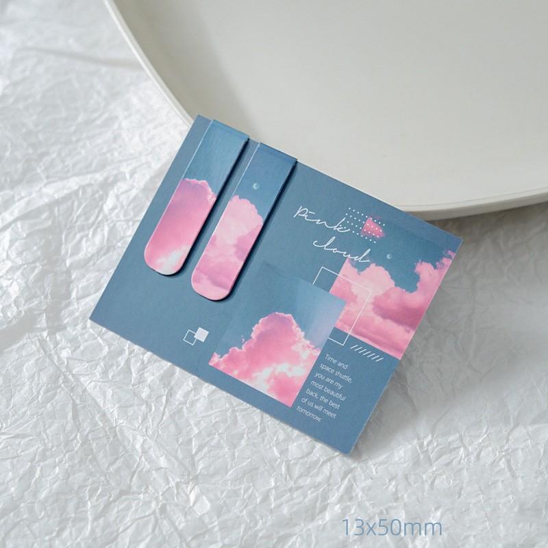 2-5ks/sada Jednoduchost záložky pro děti Noční obloha Oceán Krajina Scenary Book Marks Magnet Bookmarks for Books Školní potřeby