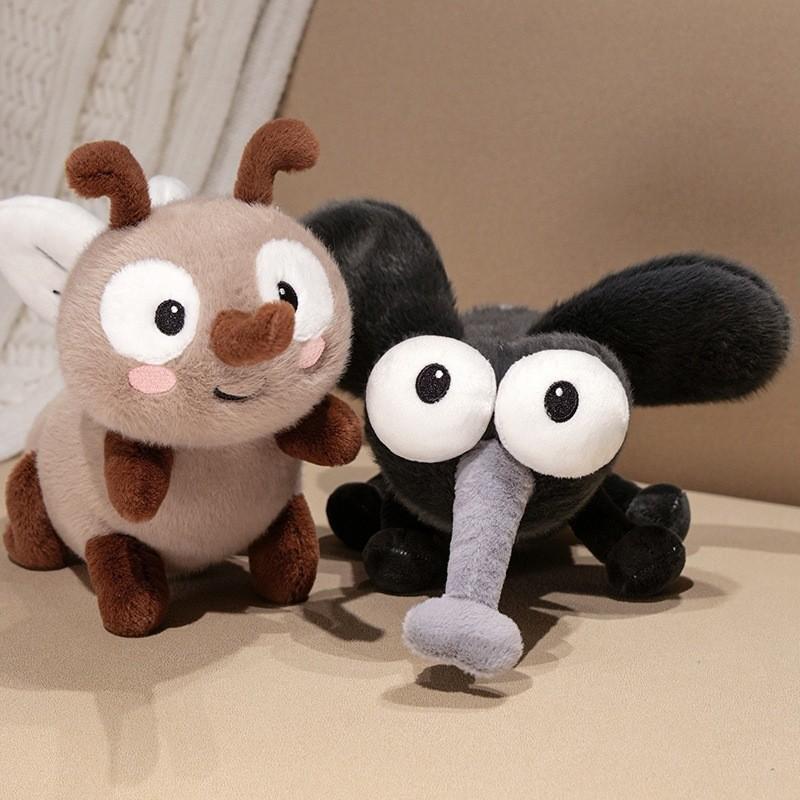 Cute Plush Mosquito Doll With Embroidery Design For Childrens Play Comfort And