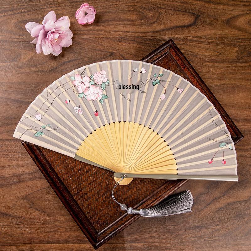 Gradient Cheongsam Style Hanfu Dance Folding Fan