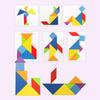 3D Wooden Pattern Animal Jigsaw Puzzle Colorful Tangram Toy Kids Montessori Early Education Sorting Games Toys Children Gift