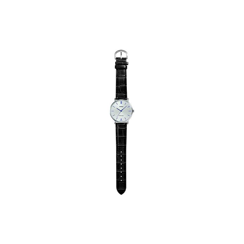 Casio STANDARD series pointer series fashion casual business simple heart of darkness classic waterproof quartz movement leather strap MTP-VT01L-7B1