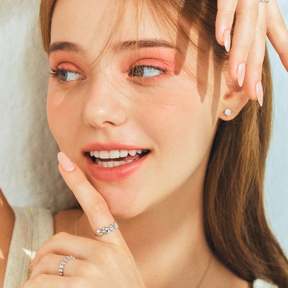 [Stonehenge] Luv-It Silver Heart Earrings K1824