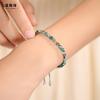 [Five Elements Mending Wood] Water Grass Agate Hand String 2025 New Small Fresh Versatile Show White temperament Braided Rope Bracelet