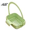 Kitchen Sink Drain Basket Hanging Basket, Foldable Stretchable Colander, Space Saving Food Waste Holder Strainer, Multi-functional Faucet Storage