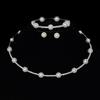 Artificial Pearl Jewelry Set With Cz Diamonds For Elegant Women Spring Collection