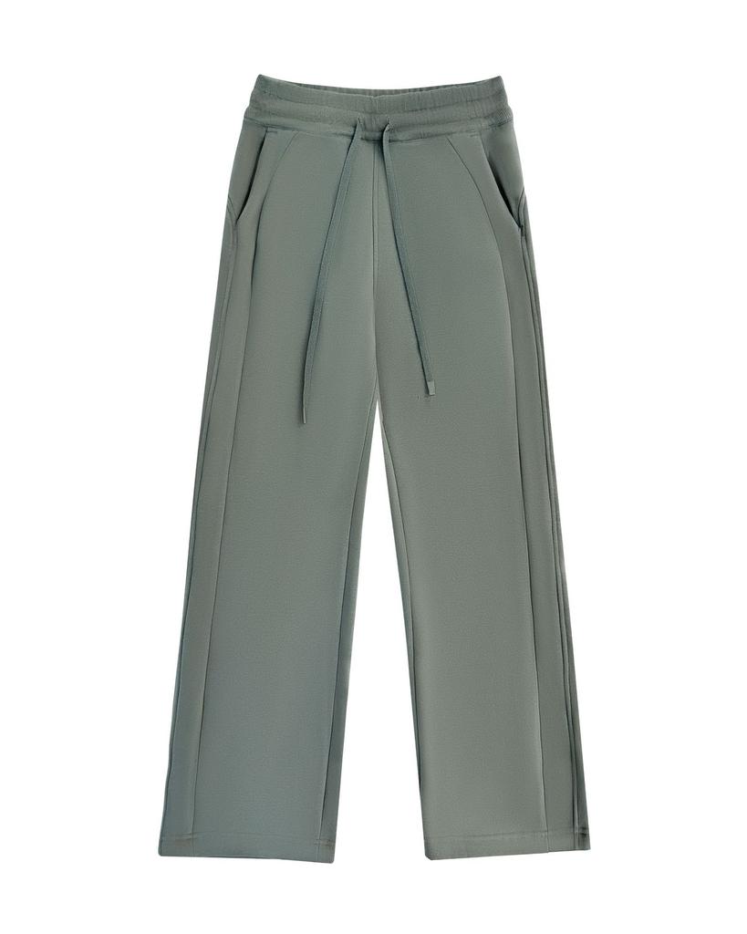 Autumn and winter sweatpants fleece sweater pants women's wide-leg pants loose high-waisted sports straight pants warm and casual