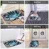 3D Flat Optical Illusion Pool Front Door Floor Entrance Mat Indoor  Kitchen Bath Doormat Garage Carpet Rug