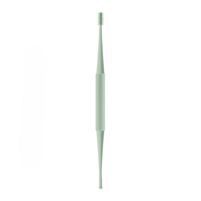 Pulisci orecchie in silicone morbido, pulisci orecchie a doppia estremità, cucchiaio per cerume, strumento per la pulizia delle orecchie a spirale, curette a spirale