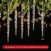 Christmas Icicle Ornaments: Creative Transparent Ice Stick Charms for Tree Decoration