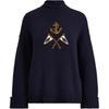 Maglione Pullover a Manica Lunga Ricamato con Logo a Stemma Polo Ralph Lauren Maglione Donna 211762022-001