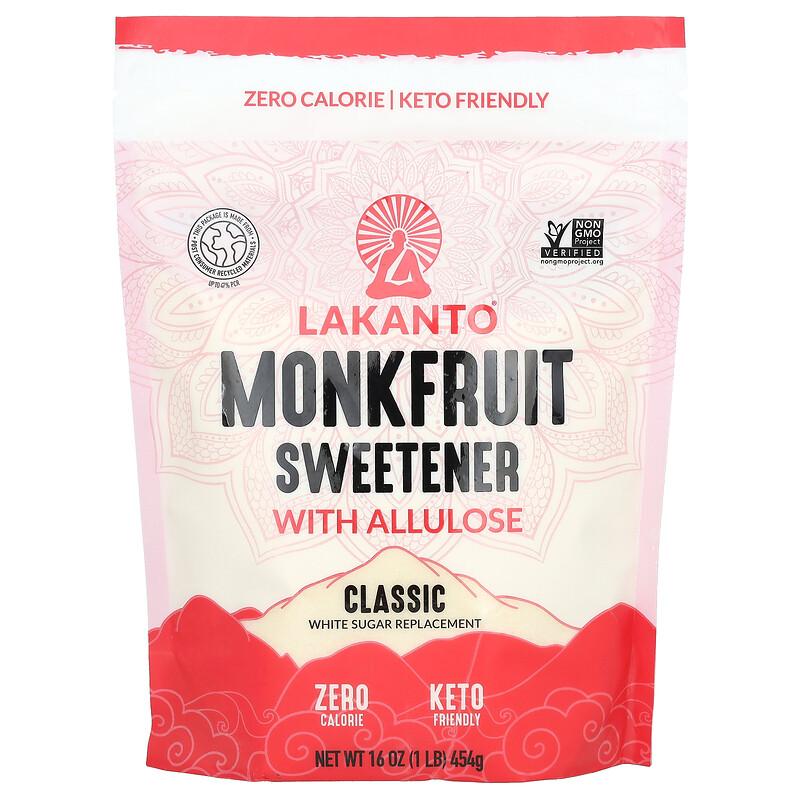 Edulcorante de Fruta del Monje con Alulosa, Clásico, 16 oz (454 gramos)