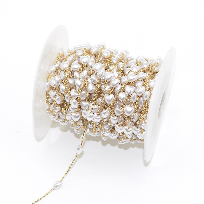 

Цепочки из жемчуга с медным покрытием ручной работы для украшений и аксессуаров для очков