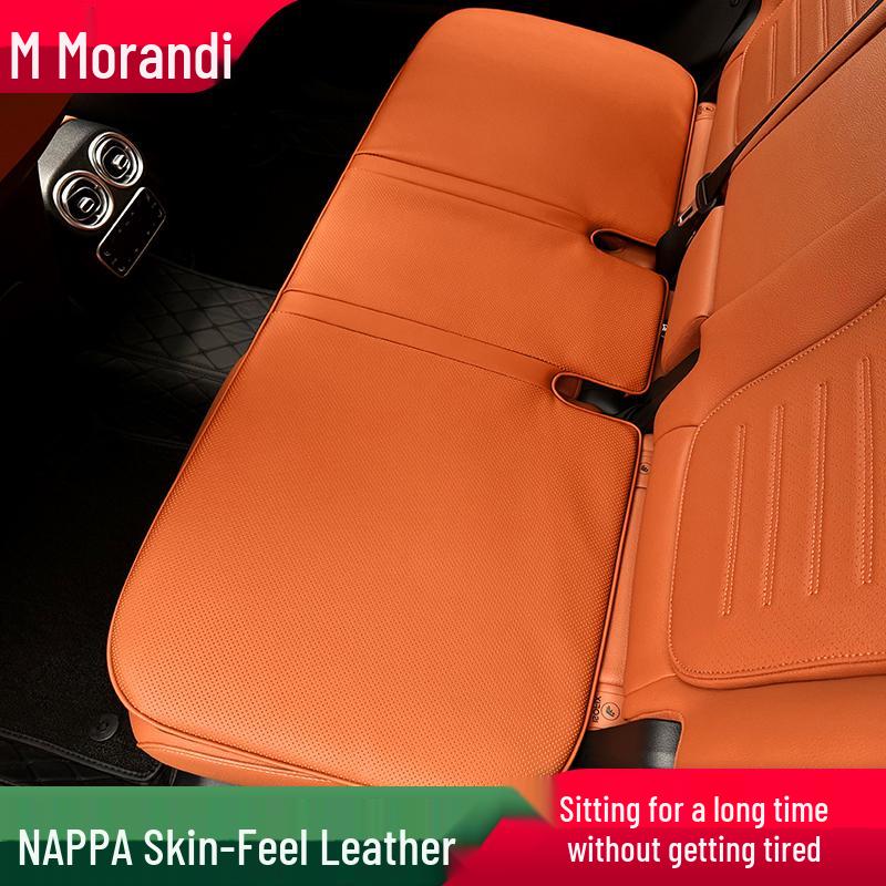 Morandi Nappa Leather All-Season Car Seat Cushion for Mercedes-Benz E-Class/C-Class/GLC/GLB/GLE