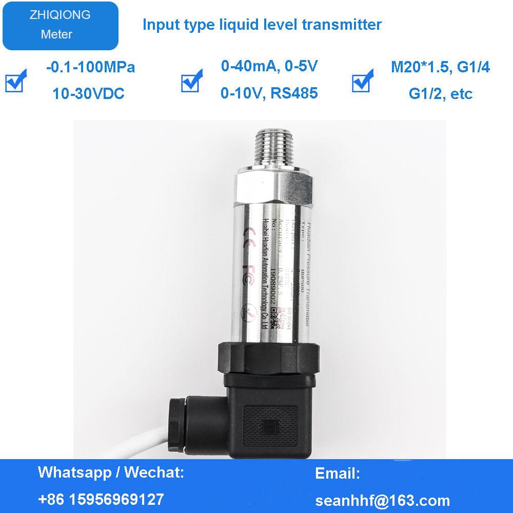 RS485 Modbus Digital Water Pressure Transmitter Water Supply Pressure Sensor 0-60mpa 0-5v 0-10v 4-20ma output