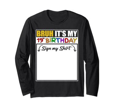 Sarcastic Funny White Shirt Black Edition Long Sleeve T-Shirt