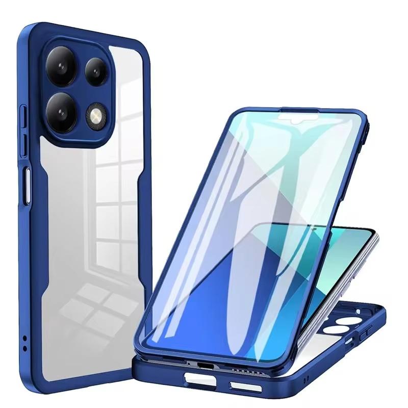 Clear 360 Full Wrap Case For Xiaomi Redmi Note 13 12s 12 11 10 9 Pro Plus 5G 4G Armor Luxury Film With Lens Protection Cover