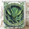 Epic Dragon Art Shower Curtain - Waterproof, Mildew-Resistant, Machine Washable For Fantasy-Themed Bathroom Decor