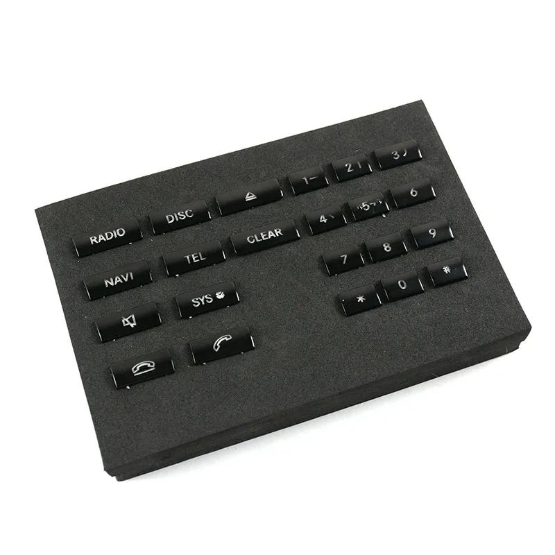 Car Central Control CD Panel Button Decorative Patch Trim Stickers ABS For Mercedes Benz C/E Class W204 W212 GLK CLS 2012-2013