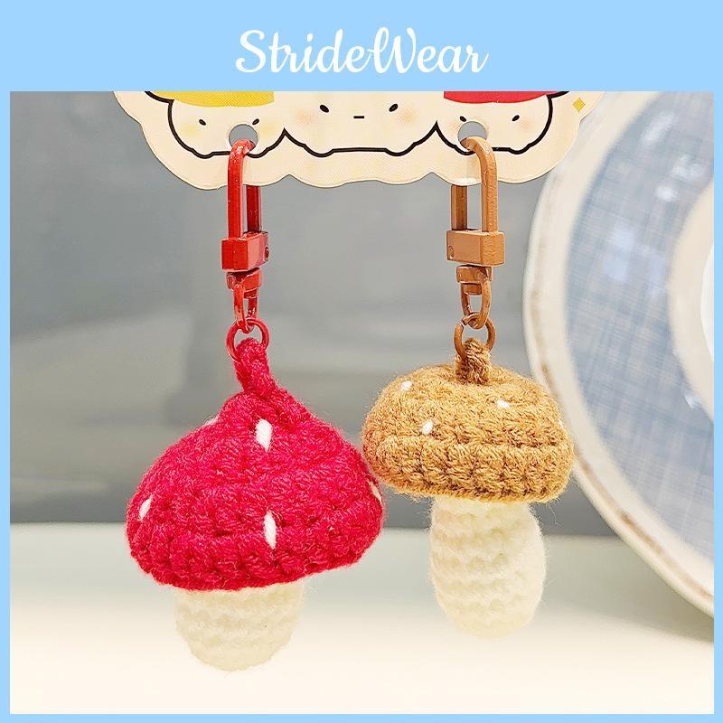 Colorful Mushrooms Little Plush Keychain Mushroom Cartoon Set Kids Gift Doll