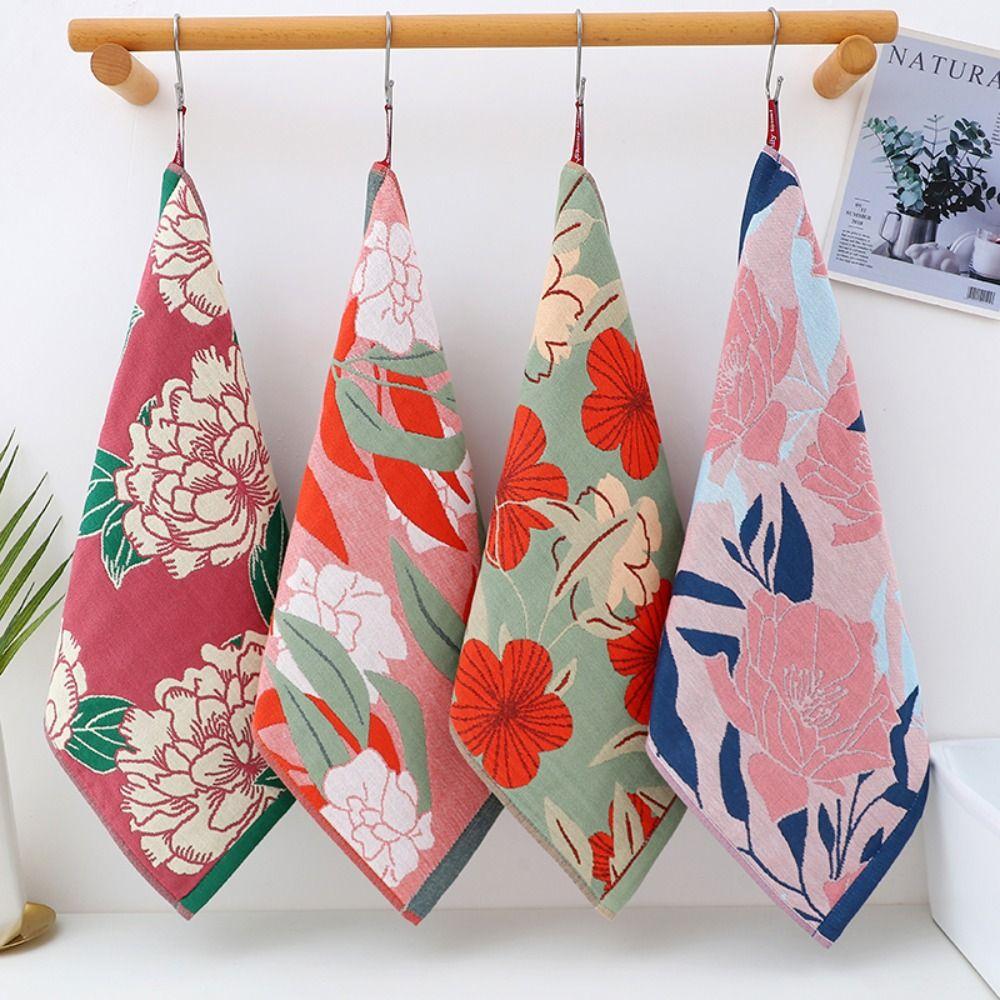 4 Layer Cotton Gauze Large Hand Towel Quick Dry Tea Towel Kitchen Towel  Home Restaurant