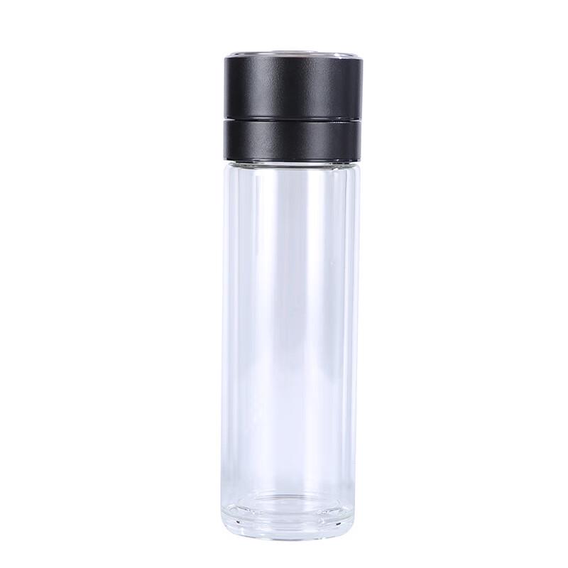 SX Men s Double-Layer Glass Tea Infuser Bottle