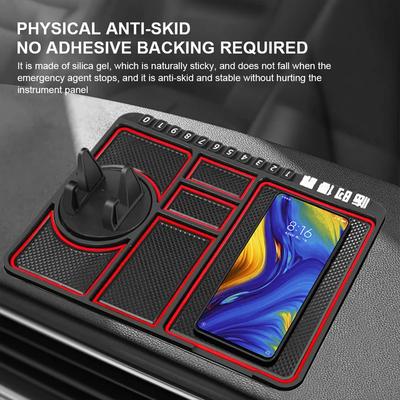 Car Dashboard Car Anti-Slip Mat Multifunctional Auto Phone Cushion Sticky Car Phone Seat for Navigation Car Interior Accessories