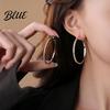 Party Earrings Large Rhinestone Hoop for Women Big Cubic Zirconia