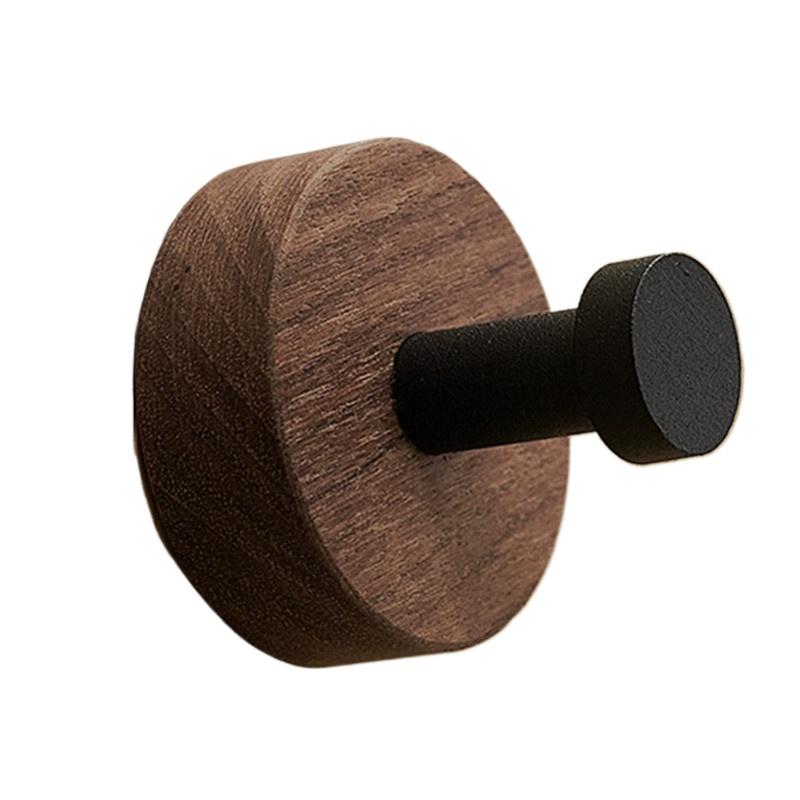 Walnuss Türhaken Kreativer Lochfreier Wandhaken Moderne Heim Wanddekorationszubehör Kleidung Handtücher Universalhaken Geschenk