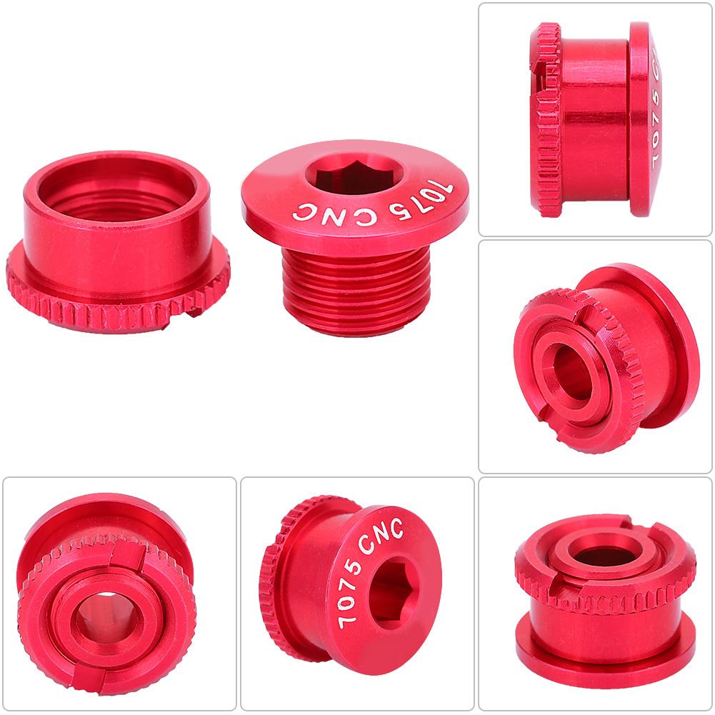 Bikes Road Chainwheel Screws & Nut Parts for Single Dental Plate Black