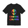 Cosmic Colors Alien Tee — Rainbow Pride Graphic Unisex T-Shirt