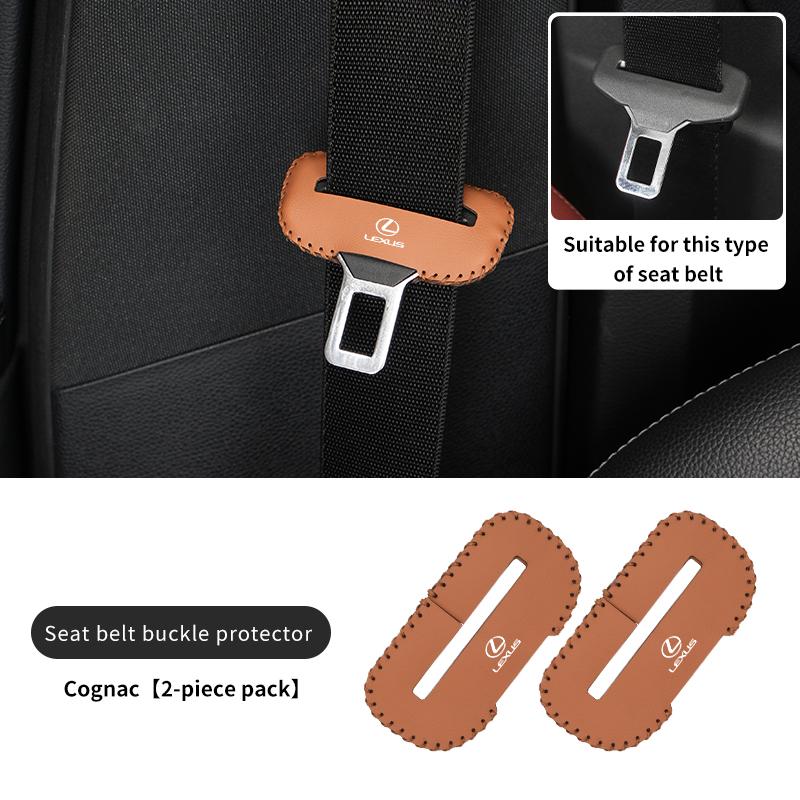 Car Seat Belt Flip Leather Buckle Protector For w222 UX250h RX450h CT200h RX400h NX300h RX350 RX300 GX470 IS350 ES3350 222w