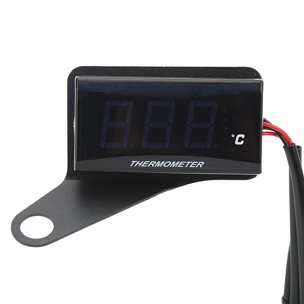 Motorcycle 12V LCD Screen Slim Water Temperature Gauge With 16mm Tee for Motorbike